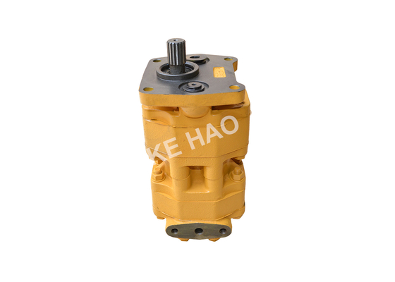 07400-30200  Bulldozer Pump / Cast Iron Hydraulic Gear Pumps Silver Color